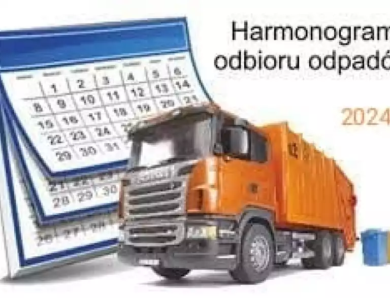 Harmonogram odbioru odpadów 2024